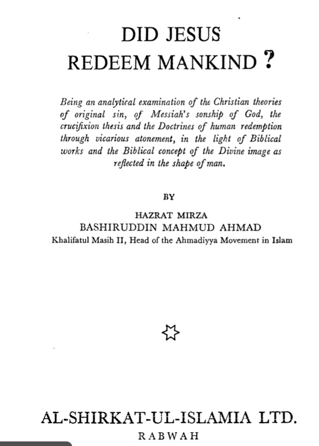 Did Jesus Redeem Mankind?