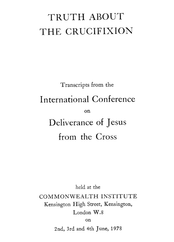 Truth About The Crucifixion